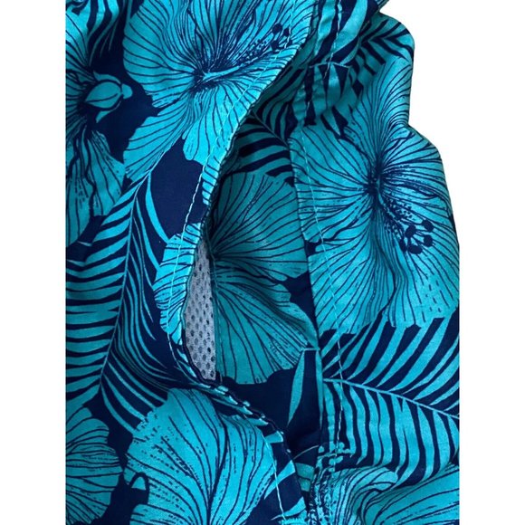 TRUNKS Surf &‎ Swim Co. Mens Swim Trunks Size XXL Blue Floral - Picture 3 of 5